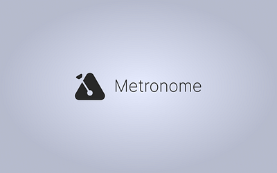 Metronome Logo brandidentity branding brandlogo cleandesign design designinspiration inspiration logo logodesign metronome music