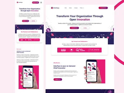 Interface Home Page Design branding design figma hero section home page product design responsive design ui uiux ux website
