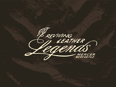 Reviving Leather Legends branding icon lettering logo