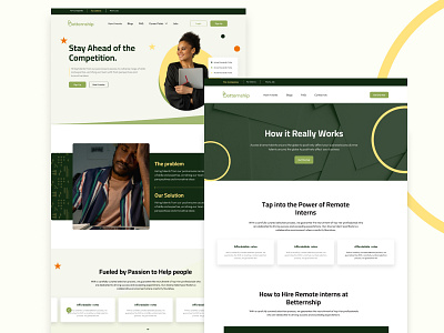 Betternship Website Design branding color figma icons product design typpgraphy ui uiux ux website design
