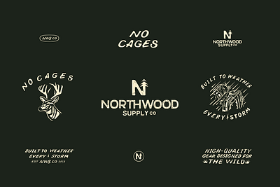 Northwood Supply Co branding icon illustration lettering logo