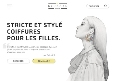 Glubako fashion inspiration style ui ux web design