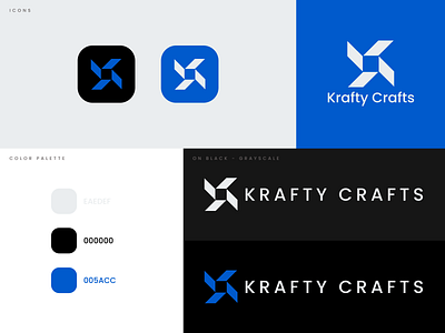 Krafty Crafts Logo Design adobe behance brandidentity branding customlogo dribbble identitydesign logo logodesigner logodesigns logolife logomark logoroom logos logostyle minimalistlogo modernlogo newlogo saaslogo visualidentity