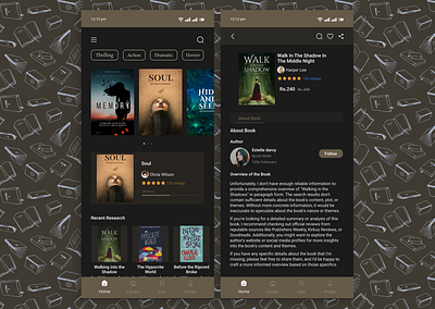 BookStore UI Design app book bookstore branding buy cart dailyui dribble illustration logo new read screen store trend
