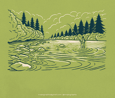 Landscape illustration 01 artwork design graphic design illustration landscape outdoor