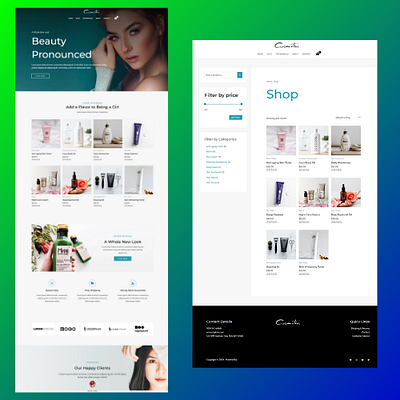 E-commerce ecommerce elementor landing page web website design wordpress