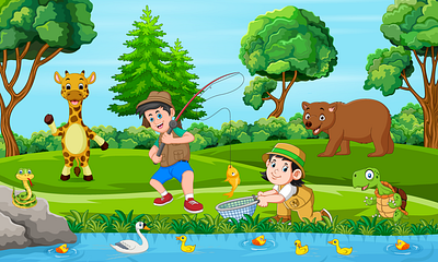 I will illustrate children story book illustrations and covers book cover design book illustration children children book children book cover children story book childrens childrens story covers design illustration illustrations kids kids illustration