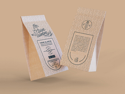 La Farine de Valentine branding design eco friendly farming flour brand graphic design logo typography visual identity