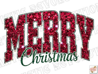 Merry Christmas Png - Glitter Christmas 3d animation app branding design graphic design illustration logo motion graphics typography ui ux vector