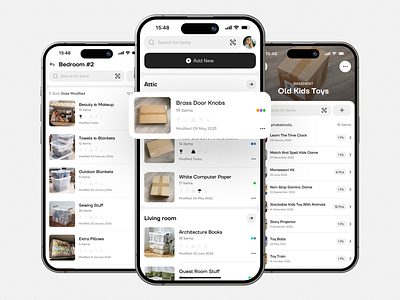 Box Manager app design ios manager orginizer ui ux