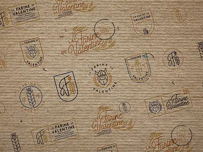 La Farine de Valentine branding design eco friendly farming brand graphic design logo typography vector visual identity