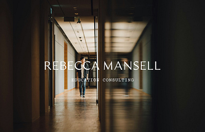 Rebecca Mansell Education Consulting Primary Logo Design brand identity education logo graphic design logo typography website design wordmark logo