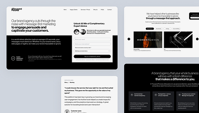 Agency website agency typography ui user interface ux ux design