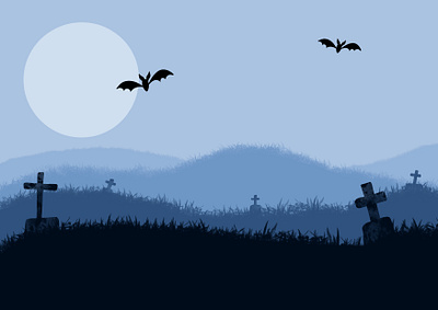 Halloween 2d graphic design illustration