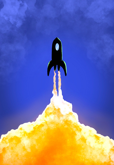 Rocket 2d design graphic design illustration ux