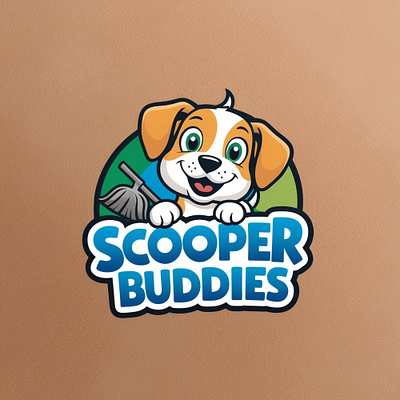 Scooper Buddies Logo 3d logo branding design logo graphic design logo logo design logo designer logo maker modern logo professional logo