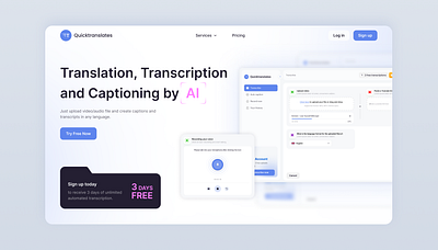 Hero section ai b2b b2c illustration minimal saas ui ux web