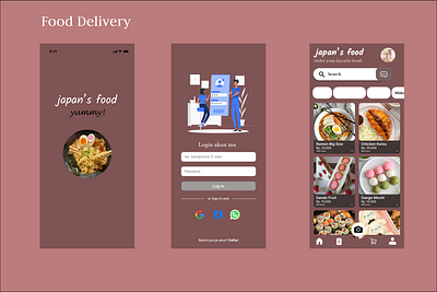 UI Design Food Delivery graphic design ui