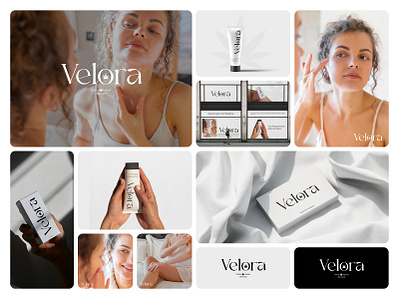 Velora - Hemp Based Skincare Brand Identity & Packaging brand brand identity branding graphic design logo minimal logo packaging skincare