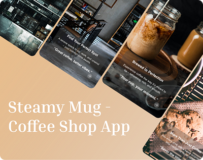 Steamy Mug - Coffee Shop App app figma ui