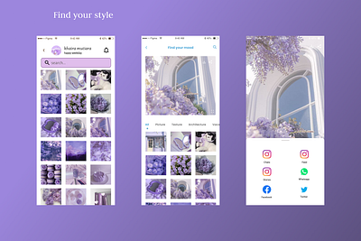 Find Your Style By Pinterest ui