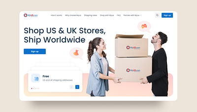 Hero section b2b b2c design ecommerce hero illustration minimal ui ux web