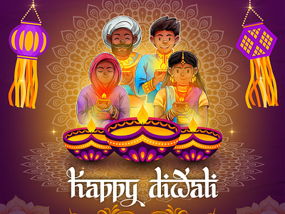 Diwali Post banner design branding cover page creative design design diwali editing festival post graphic design instagram post marketing post poster design social media post thumbnail design