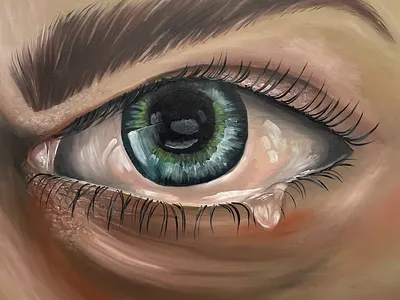 Eye Oil Painting 3d eye illustration oil oil painting paint painting realism