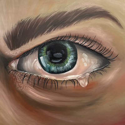 Eye Oil Painting 3d eye illustration oil oil painting paint painting realism