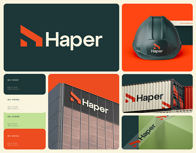 Haper Real Estate Branding app icon brand identity branding creative logo haper haper branding logo design logo presentation real estate logo