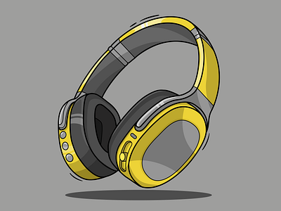 Vector graphics series - Headphones design graphic design headphones illustrator vector