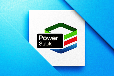 Powerstack Logo Design brand branding design graphic design inspiration logo logo design logo designer presentation tech ui ux web web design webdesign