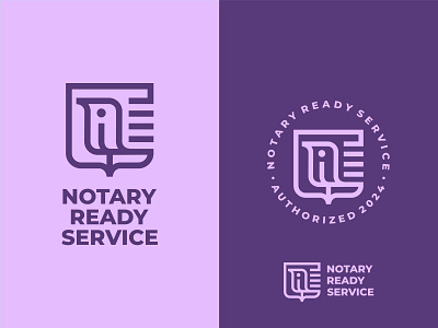 Notary Ready Service author bird feather law logo notary ready service shield