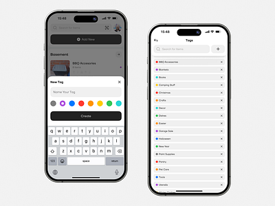 Tag System app concept design ios managment ui ux