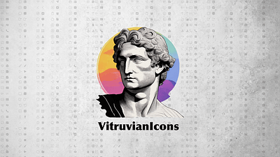 VitruvianIcons application design figma heroicons icon icondesign icons landing page library ui ui ux ui ux ux vitruvian web web design website