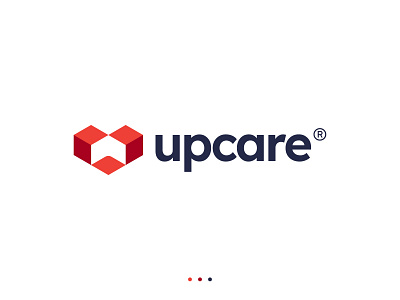 Upcare Logo Design advance arrow arrowhead brand branding care cube direction geometric health heart identity logo logomark love progress software up