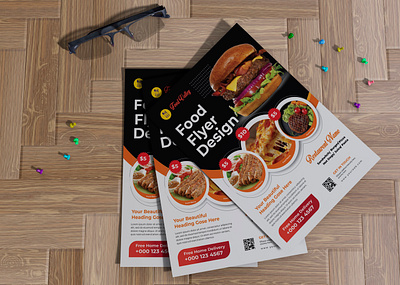 Food Flyer Design-Mockup design flyer flyerdesign flyers foodflyer graphic design illustration restaurentflyerdesign