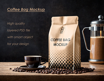 Coffee Bag Mockup 3d brand identity branding branding design coffee bag design coffee bag mockup free design free coffee bag mockup identity illustration label design mockup mockupdesign pack package package mockup pouch mockup free visualization