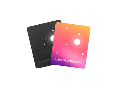 Law of attraction card branding design digital 2d digitalartist illustration logo vector vector art vector artwork