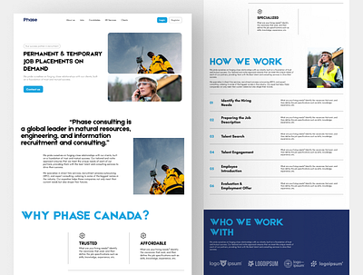 Phase Website Landing Page UI consulting website ui landing page design landing page ui ui design ui ux design ux design