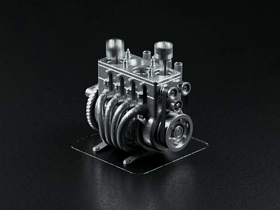 Heavy Fuel 3d 3d animation blender blender3d engine fuel illustration isometric isometric illustration machine mechanical