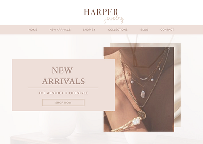 Harper Jewelry Website Concept beauty design figma jewelry ui design