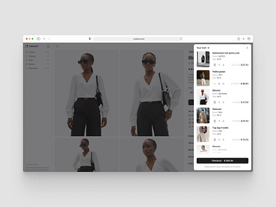 Quick access to your shopping cart for easy browsing of products 2024 2025 card cart ecommerce fashion inspiration platform product service shopping store ui ux
