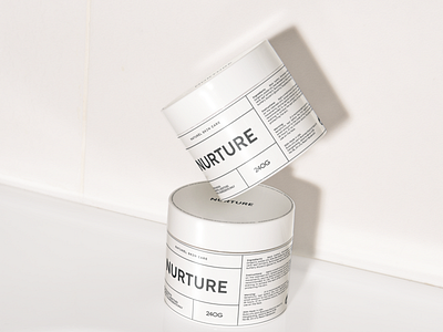 Nurture | Natural skin care beauty product branding cosmetic cosmetic jam cosmetic packaging jam label design minimalism natural beauty packaging packaging desing product design