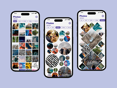 UI of the week - Image Lists / Chips app chips design image image gallery ios library lists mobile ui uiotw