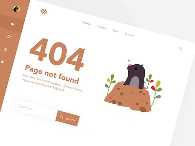 404 page not found UI 404 404 page design landing page ui ux