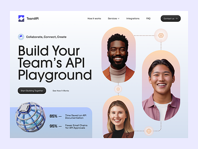 TeamAPI - Tech Website Design api landing page api website best tech website best web design agency creative landing page creative website futuristic website header innovative website landing page modern landing page modern website tech creative website tech header tech landing page tech website technology website web design website website design