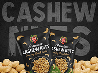 Cashew Nuts Pouch Packaging Design branding graphic design logo packaging design ui