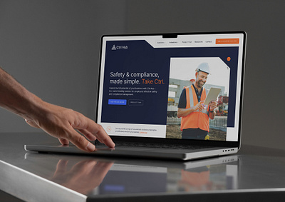 Ctrl Hub Website Design b2b brand brand identity brand pattern branding construction design graphic design homepage saas software ui ux vector web