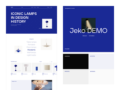 Light. - eCommerce Website branding concept design ecommerce online store ui ux website